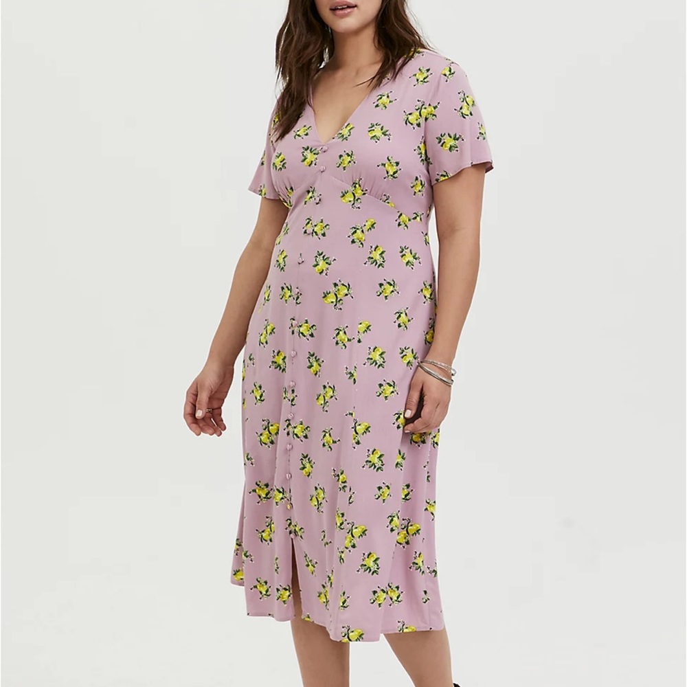 NWT Torrid Pink Lemon Dress